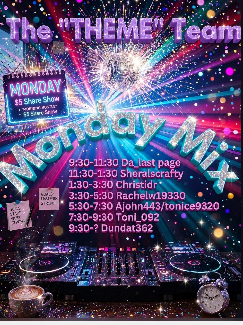 Monday Mix THEME Team Train
